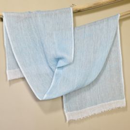 Linen scarf Mariam blue